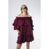 Brigitte burgundy dress 