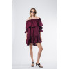 Brigitte burgundy dress 