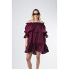 Brigitte burgundy dress 