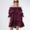 Brigitte burgundy dress 