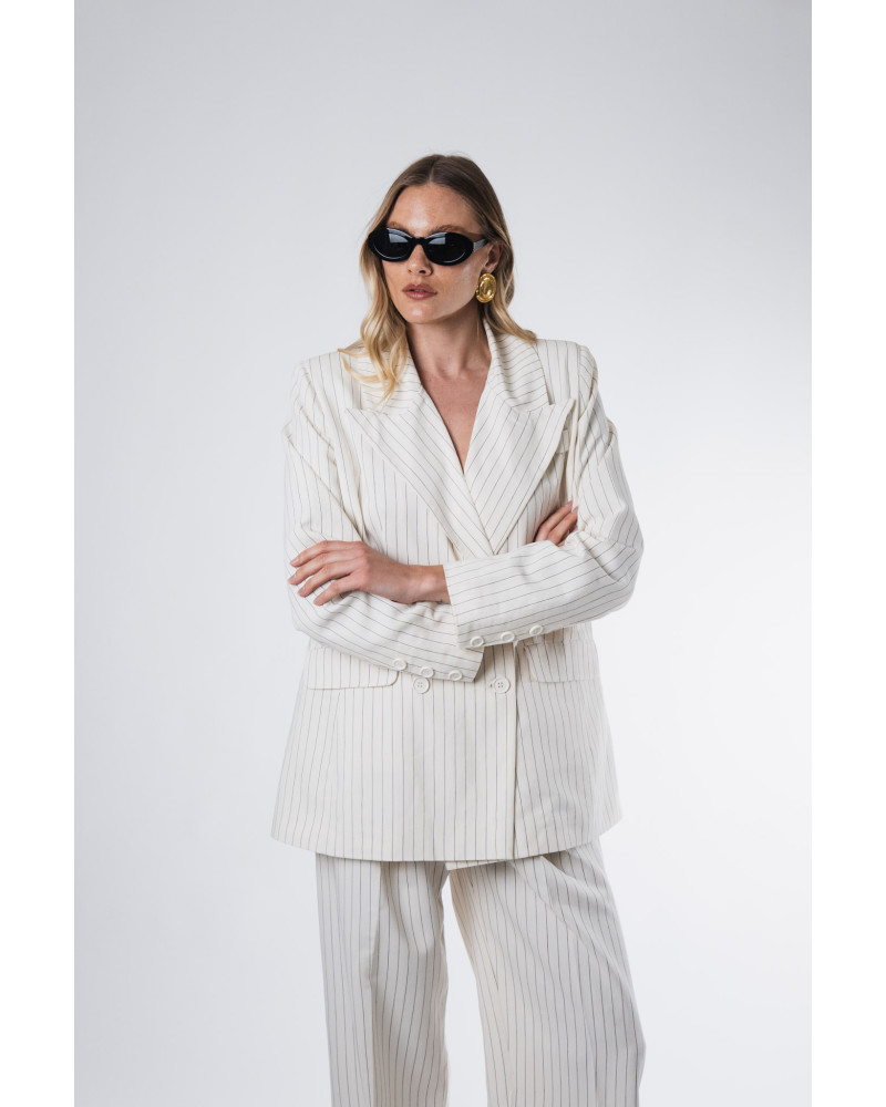 Bianca ecru blazer 