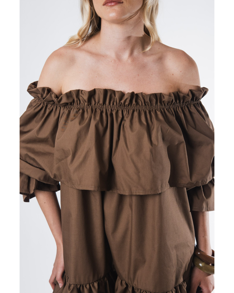 Brigitte mocha dress 