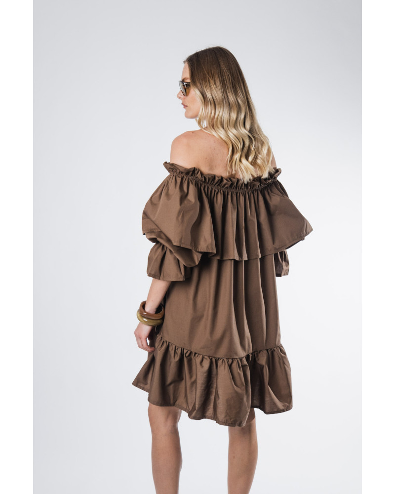 Brigitte mocha dress 