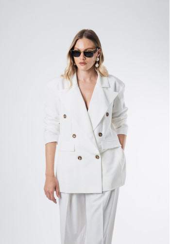 Camille ecru blazer 