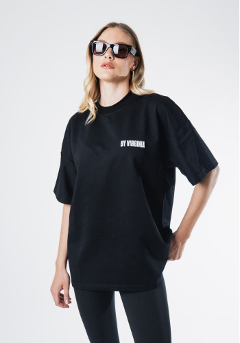 By Virginia Unisex black T-shirt 