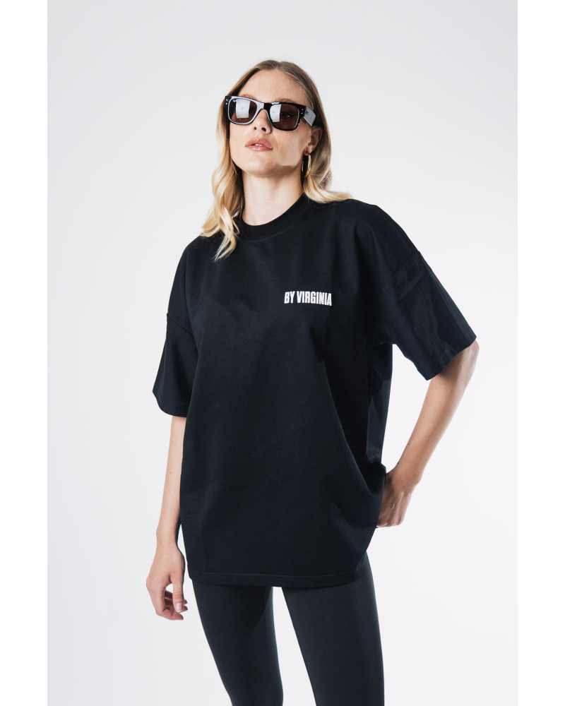 By Virginia Unisex black T-shirt 