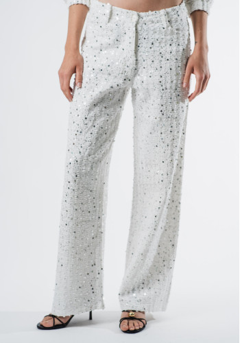 Carrie ecru denim pants 
