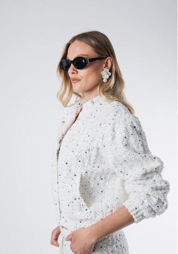 Carrie ecru denim jacket 