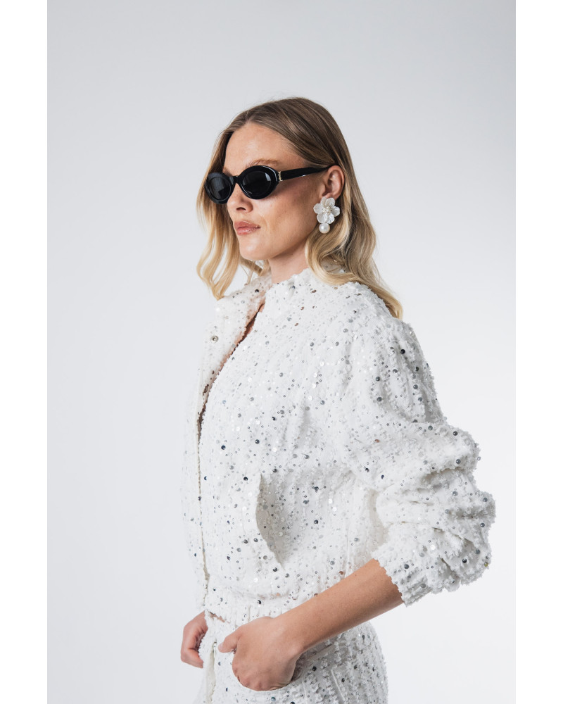 Carrie ecru denim jacket 