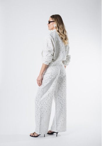 Carrie ecru denim pants 