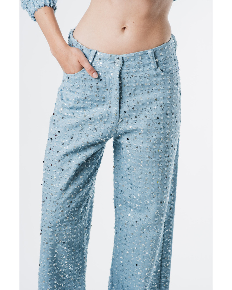Carrie ciel denim pants 