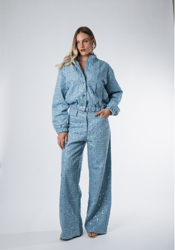Carrie ciel denim pants 