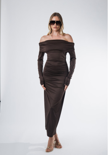 Melanie brown dress 