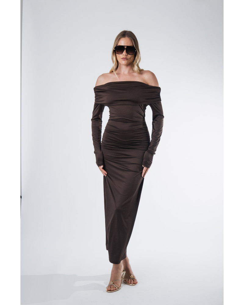 Melanie brown dress 