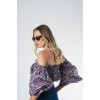 Bardot floral crop top 