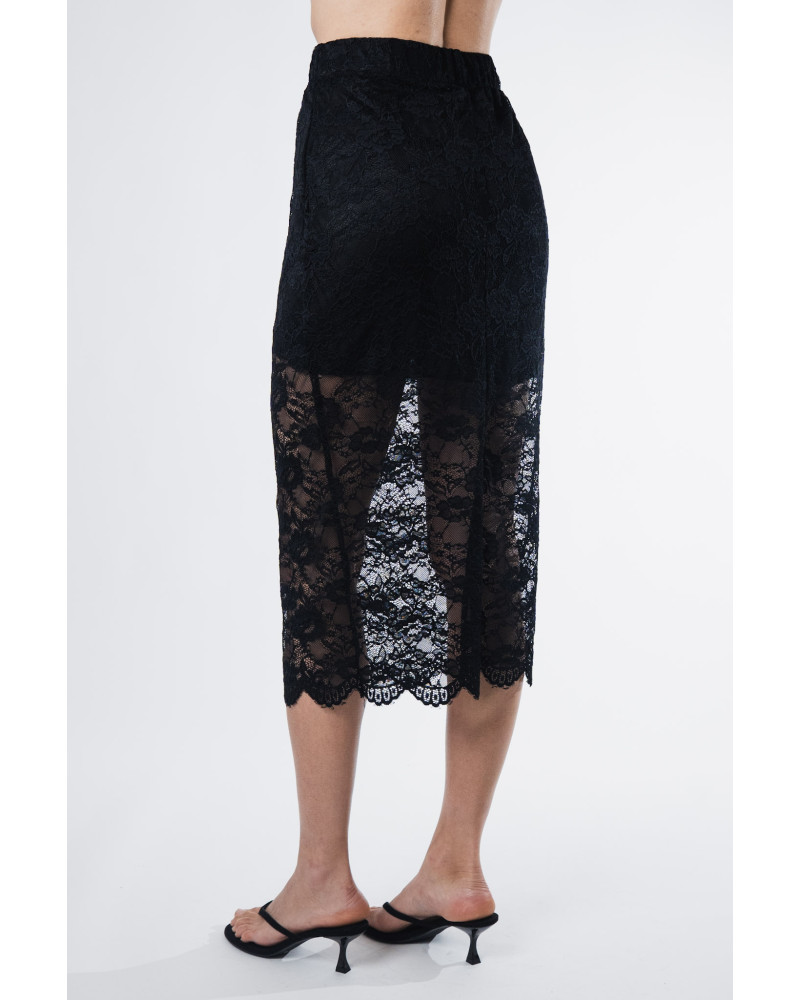 Dolce black lace skirt 