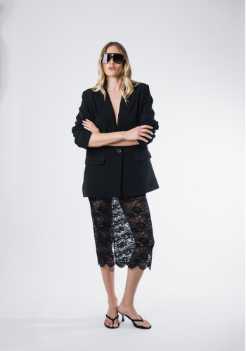 Dolce black lace skirt 