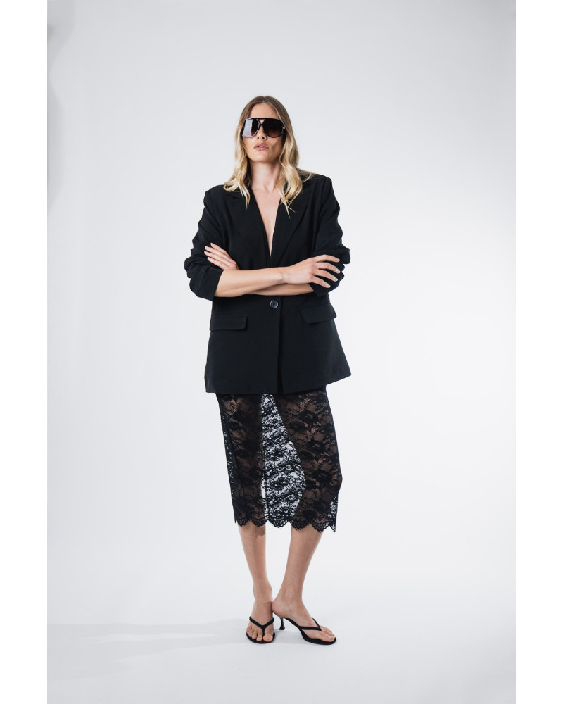 Dolce black lace skirt 