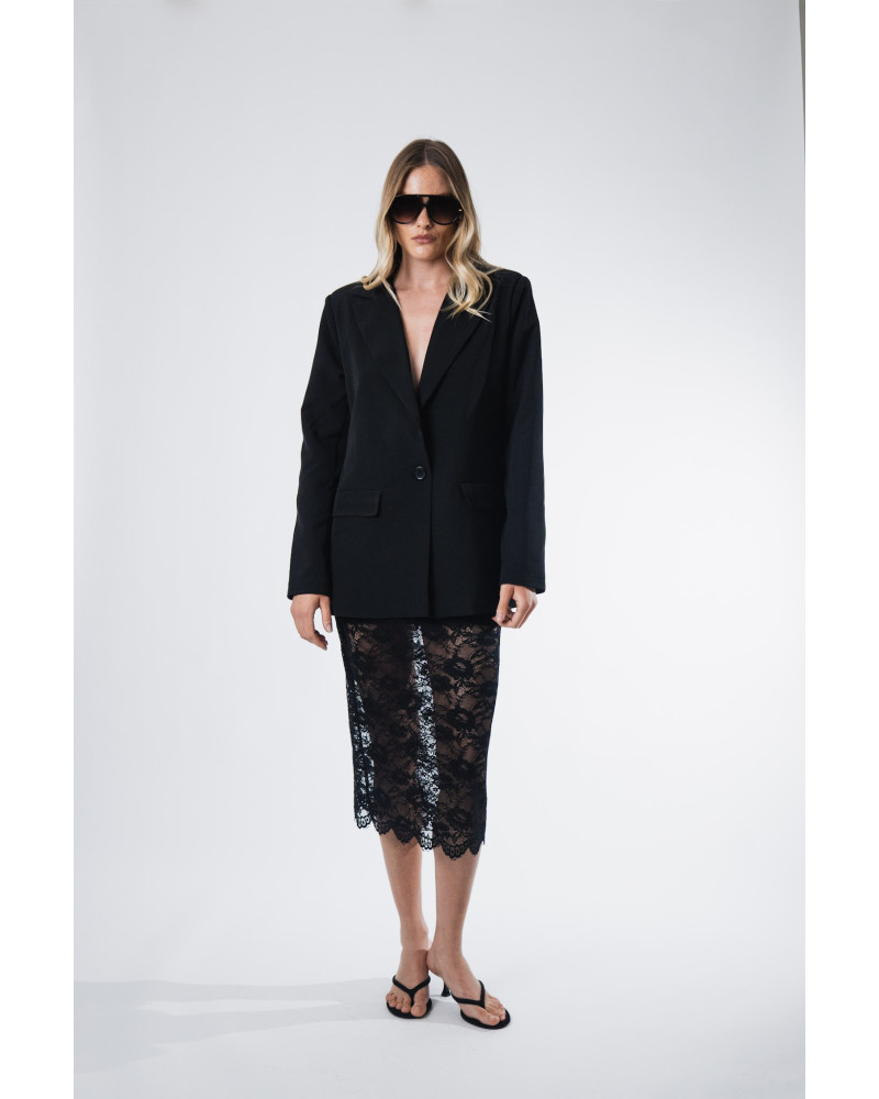 Dolce black lace skirt 