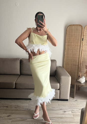 Gilda butter yellow skirt 
