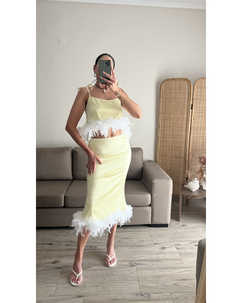 Gilda butter yellow skirt 