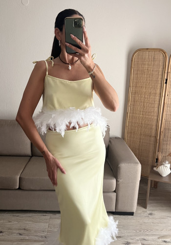 Gilda butter yellow skirt 