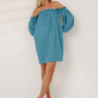 Bardot blue mini dress 