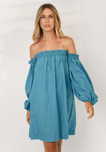 Bardot blue mini dress 
